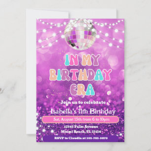 Music Fan In My Birthday Era Birthday Invitation
