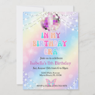 Music Fan In My Birthday Era Birthday Invitation