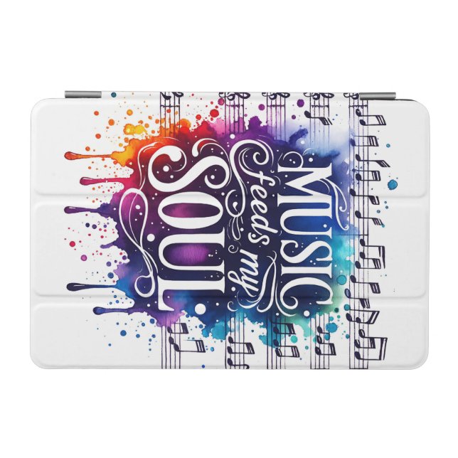 Music feeds my soul iPad mini cover (Horizontal)