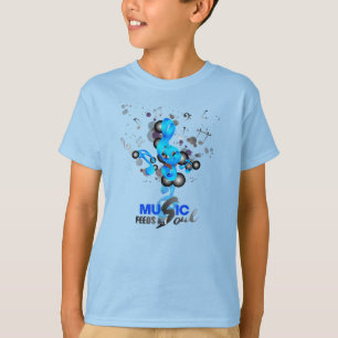 Music Feeds My Soul   Kids T-Shirt