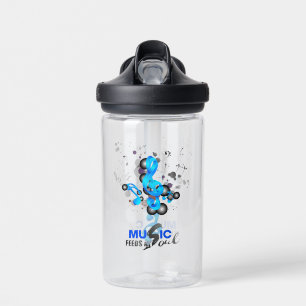 Music Feeds My Soul   Water Bottle