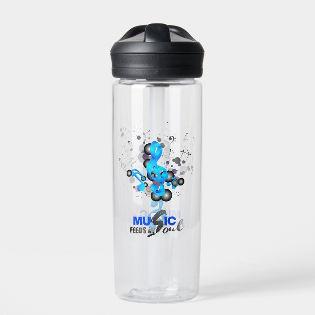 Music Feeds My Soul | Water Bottle (Front)