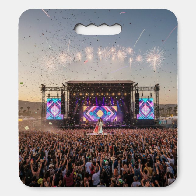 Music Fest Seat Cushion (Front Vertical)