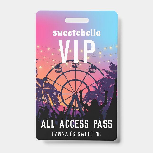 Music Festival | All Access Badge | Zazzle