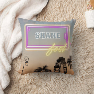 Music Festival Concert Birthday Party Throw Pillow