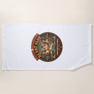Music Festival DJ Cat Cat Lover Gift - Music Festi Beach Towel