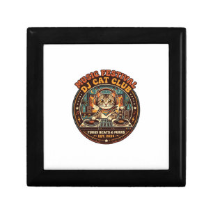 Music Festival DJ Cat Cat Lover Gift - Music Festi Box