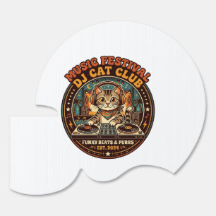 Music Festival DJ Cat Cat Lover Gift - Music Festi Sign