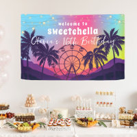 Music Festival | Ferris Wheel Palms Sweet 16 Banner