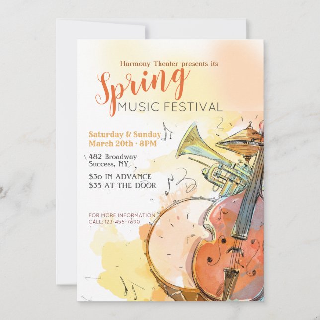 Music Festival Invitation (Front)
