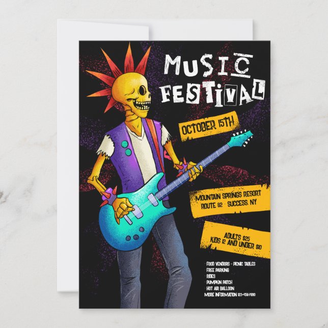 Music Festival Invitation (Front)