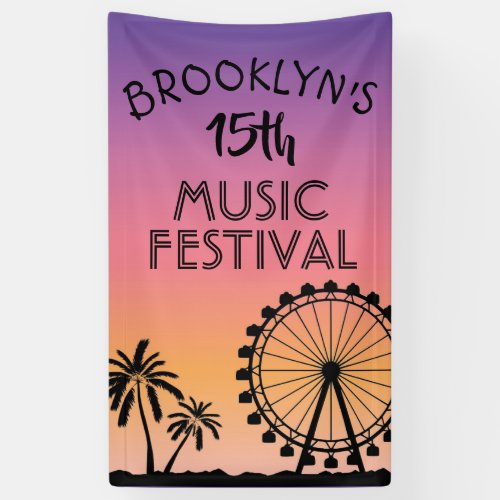 Music Festival Party Banner
