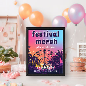Music Festival | Sweet 16 Festival Merch Sign