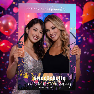 Music Festival Sweet 16 Photo Selfie Frame