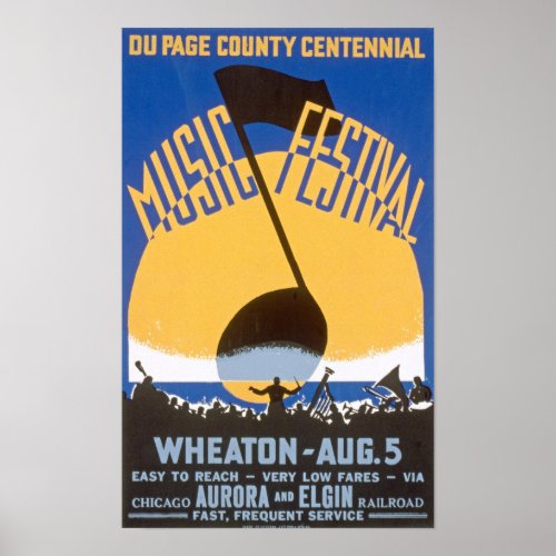 Music Festival Vintage Poster