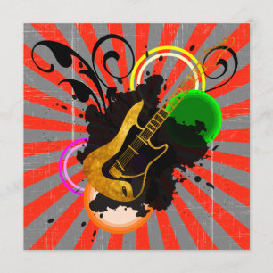 Music Fever Birthday Party Invitation