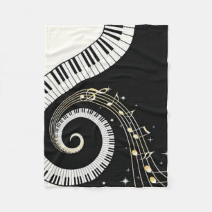 Music Fleece Blanket