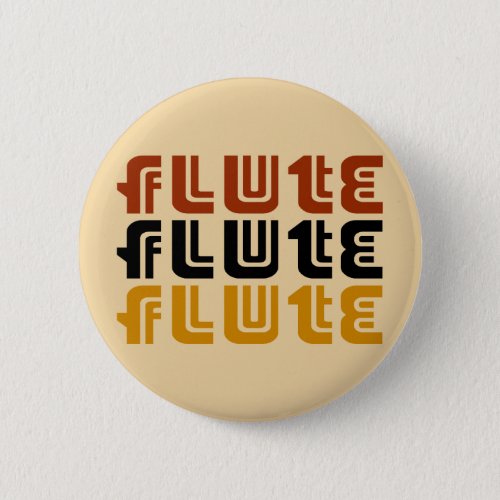 Music Flute Logo Pinback Button