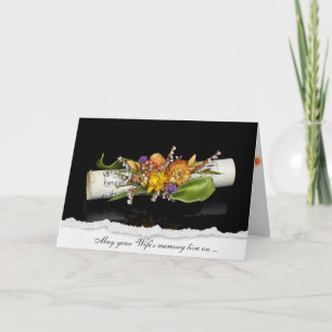 Music for Loss of Wife Sympathy Card