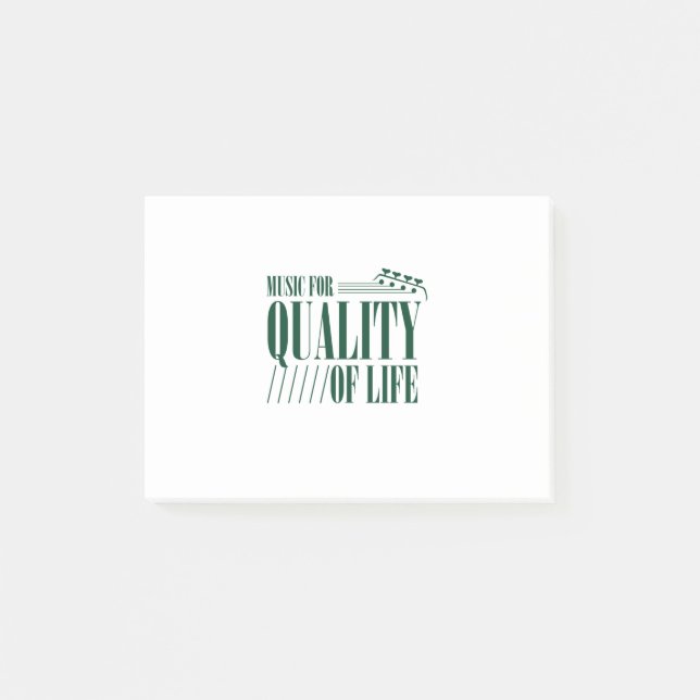 Music For Quality Of Life Post-it Notes (Front)