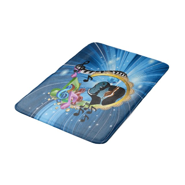 Music for the Soul Bathroom Mat (Angled)