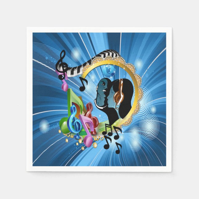 Music for the Soul Paper Napkins (Front)