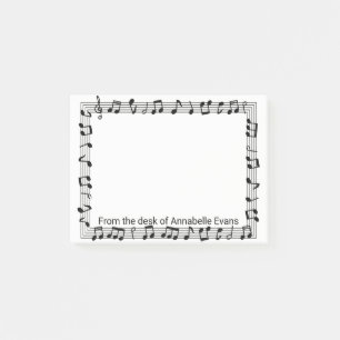 Music Frame Personalize Post-it Notes
