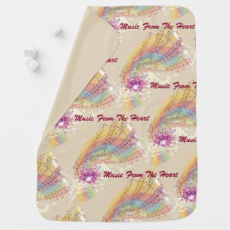 Music From The Heart Baby Blanket