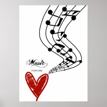 Music From The Heart Print by andernina at Zazzle