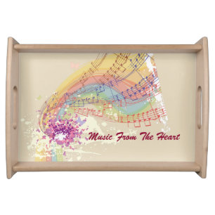 Music From The Heart Serving Tray