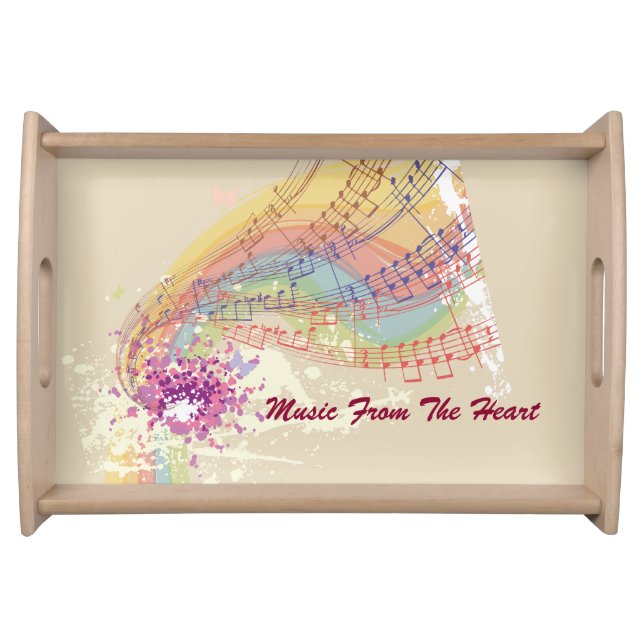 Music From The Heart Serving Tray (Front)