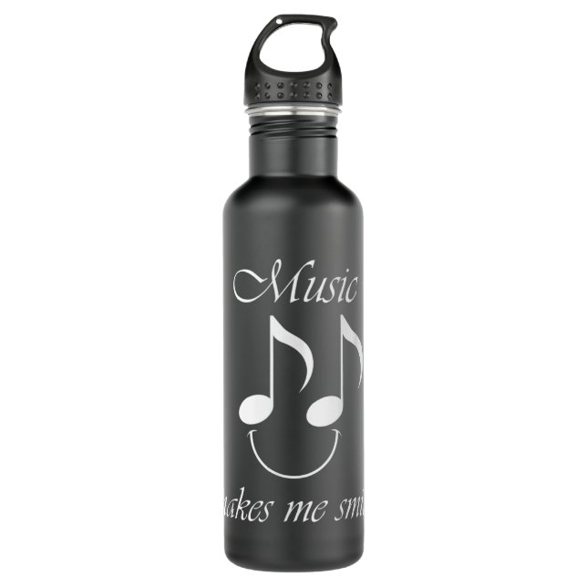 Music Funny Saying Singer Music Teacher  Stainless Steel Water Bottle (Front)