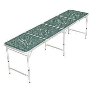 Music Genres Word Collage ping pong table