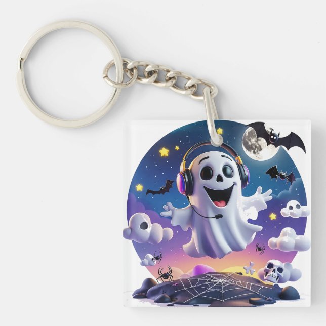 Music Ghost Keychain (Front)