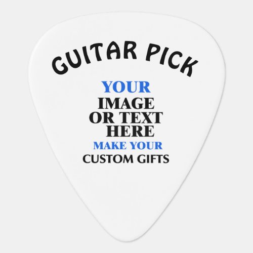 Music Gift Create Your Own Custom Personalized Gui Guitar Pick