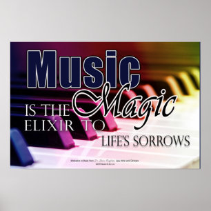 Music Gifts Piano Students - Music Poster