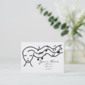 music girl business card (Standing Front)