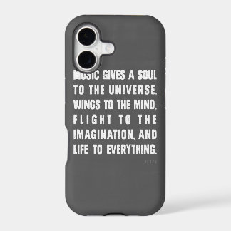 Music Gives A Soul To The Universe iPhone 17 Case