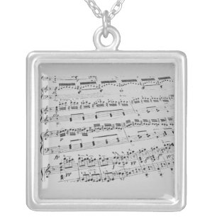 Music/Glee Club Silver Plated Necklace