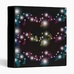 Music Glow 3 Ring Binder