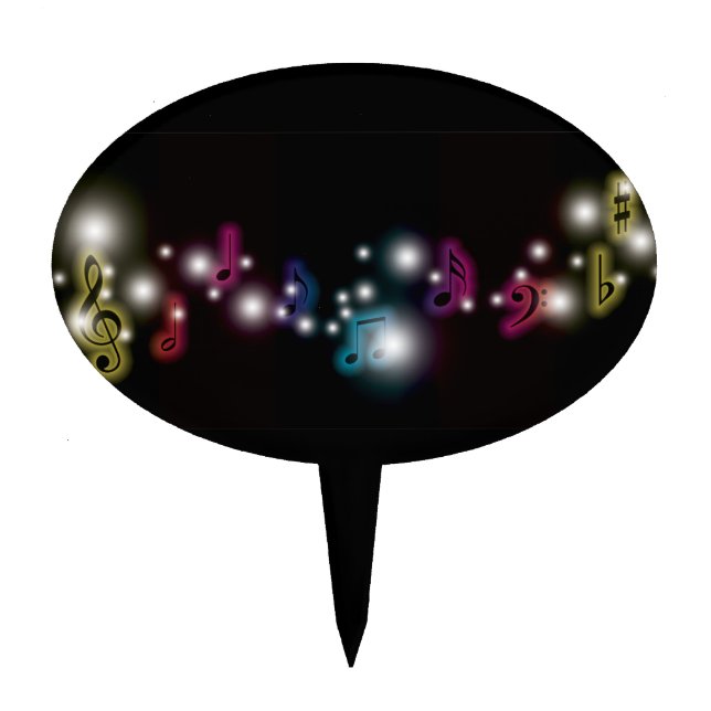 Music Glow Cake Topper (Front)