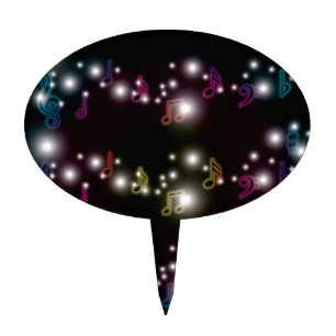 Music Glow Cake Topper