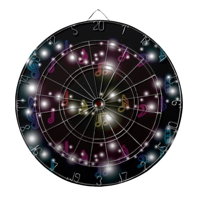 Music Glow Dartboard With Darts (Front)