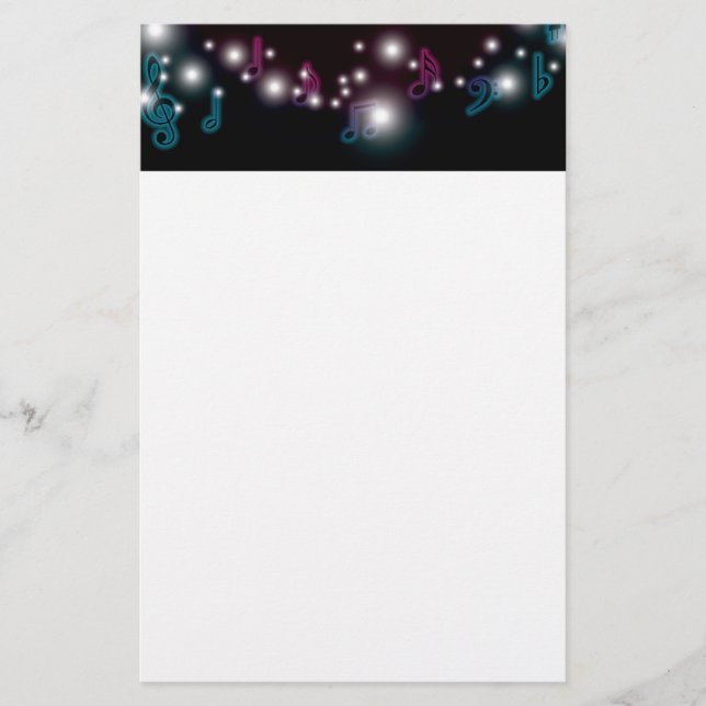 Music Glow Stationery (Front)