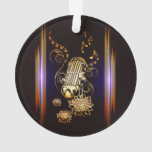 Music, Golden Microphone Ornament at Zazzle