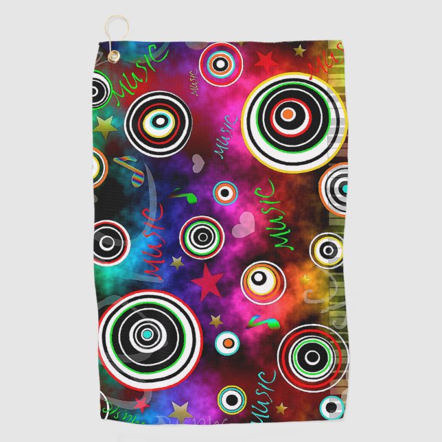 Music Golf Towel (Front)