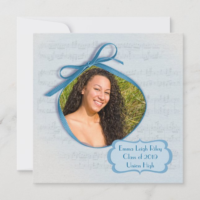 Music Graduation Party Invitation (Front)