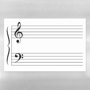 Old Blank Sheet Music Page. Music Paper with Empty Stave for