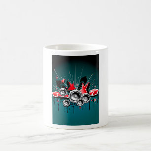 Music Graphic Speakers Audio Coffee Mug