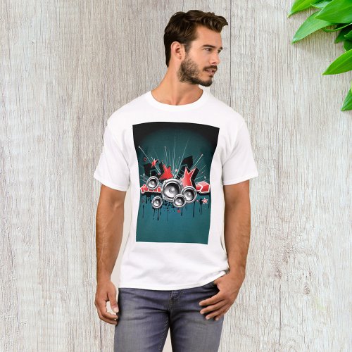 Music Graphic Speakers Audio T_Shirt